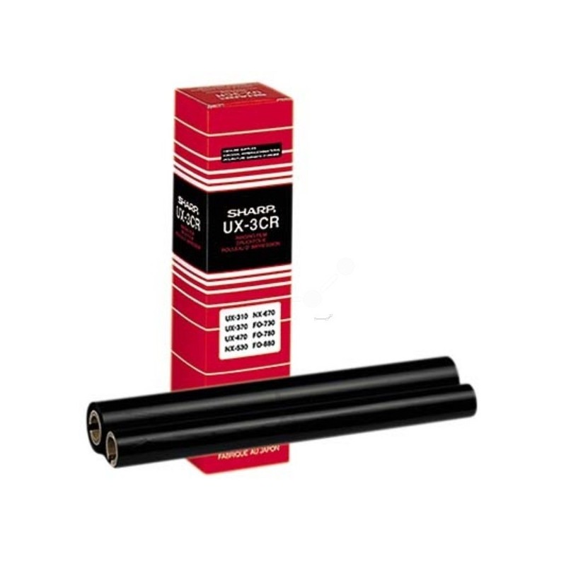 Ruban Thermique Noir Sharp UX3CR (95p x 2), Toner Express : achat en ligne de Ruban Thermique Noir générique pour Sh