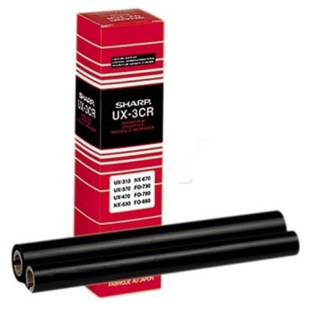 Ruban Thermique Noir Sharp UX3CR (95p x 2), Toner Express : achat en ligne de Ruban Thermique Noir générique pour Sh