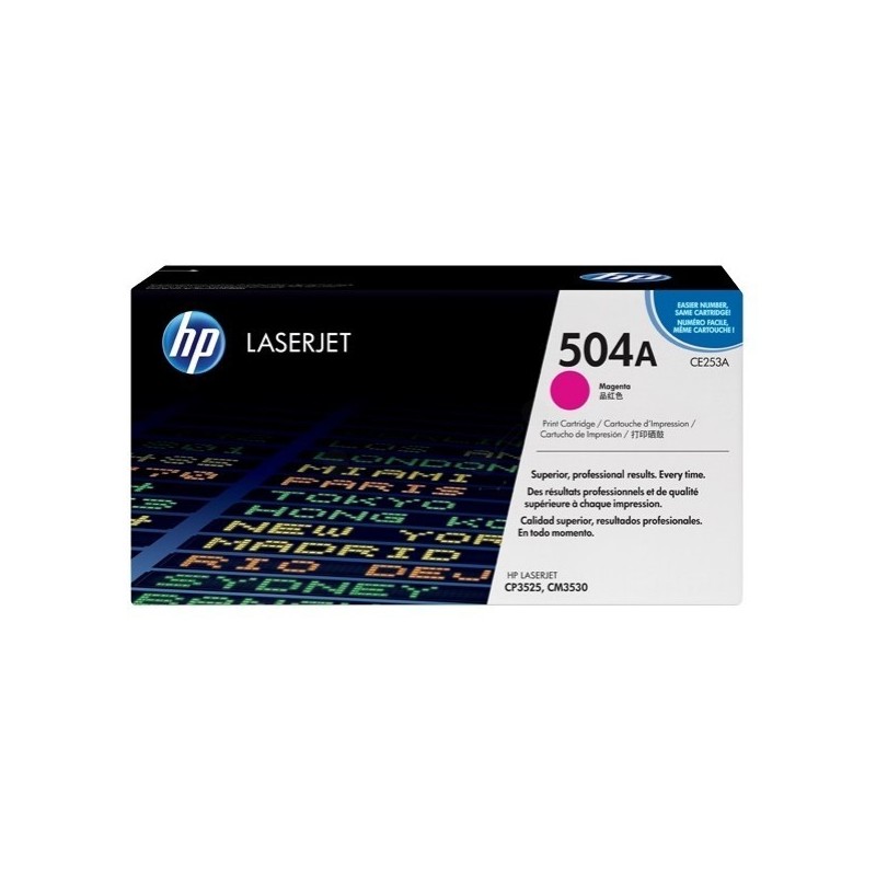 Toner magenta HP pour color laserjet CP3525 / CP3530 ... (504A), Toner Express : achat en ligne de Toner magenta HP pour color l