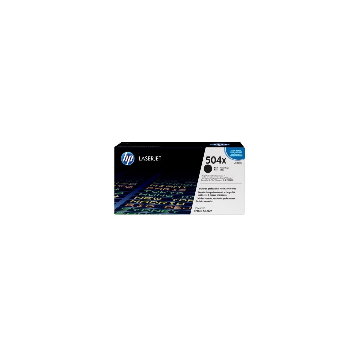 Toner noir haute capacité HP pour color laserjet CP3525 / CP3530 ... (504X), Toner Express : achat en ligne de Toner noir haute 