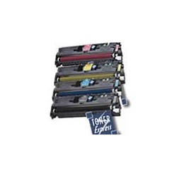 Pack de 4 toners Génériques C/M/Y/BK pour HP Color LaserJet 1500/2500 (EP-87), Toner Express : achat en ligne de Pack de 4 toner