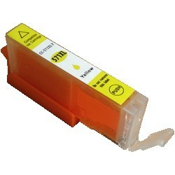 Cartouche Encre Jaune Haute capacité (CLI-571Y XL) pour Canon Pixma MG 5750 / MG 6850..., Toner Express : achat en ligne de Cart