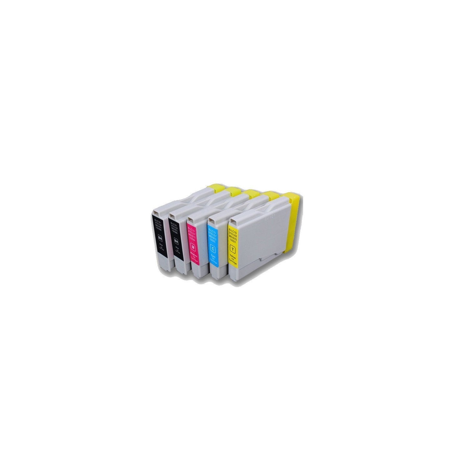 Pack de 5 cartouches génériques pour Brother DCP130C / DCP330C / DCP750CW, Toner Express : achat en ligne de Pack de 5 cartouche