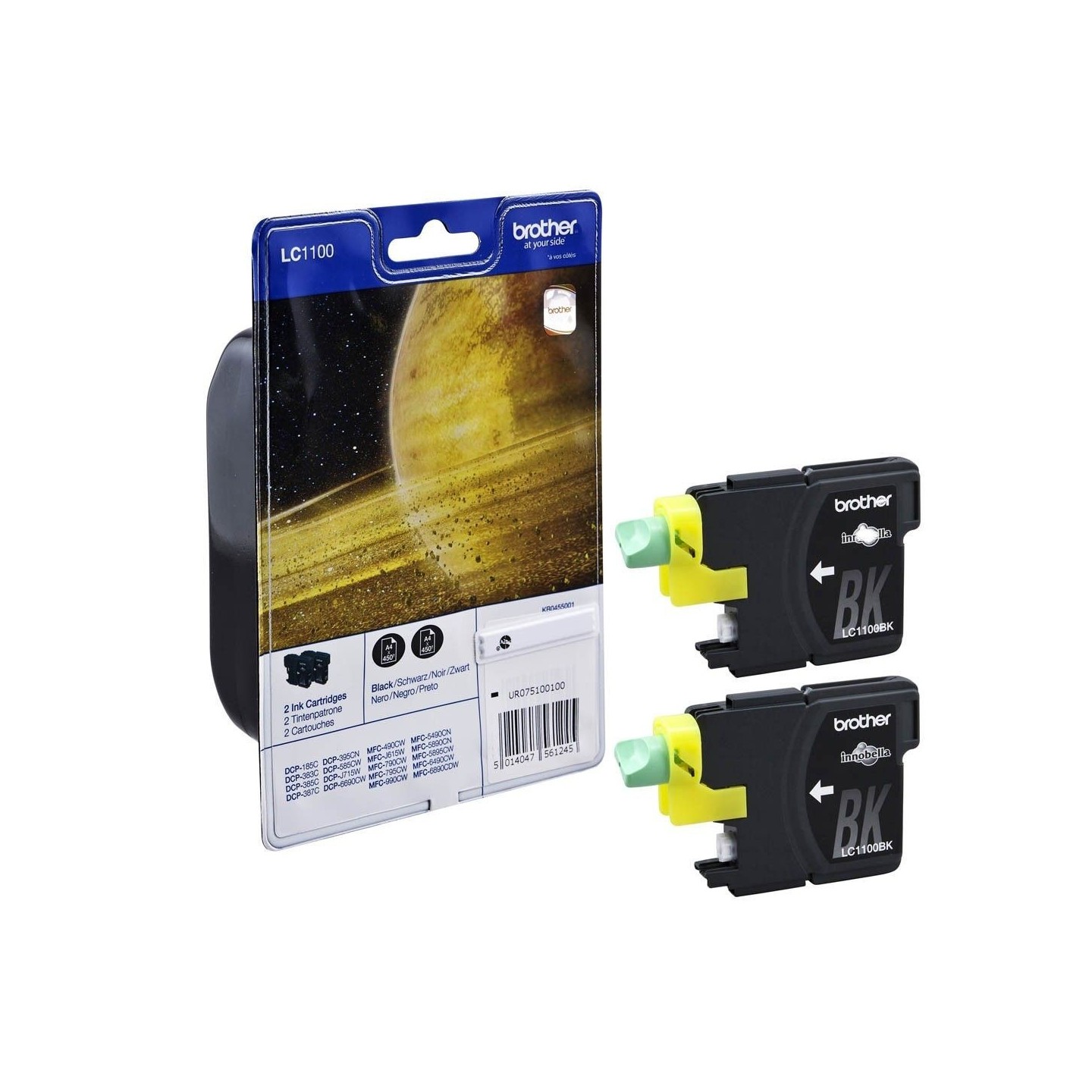 Pack de cartouches d’encre : Noir x2 (LC-1100BKBP2)