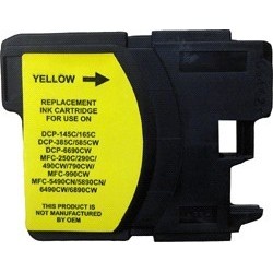 Cartouche jaune générique pour Brother MFC-6490CW / DCP-6690CW / ..., Toner Express : achat en ligne de Cartouche