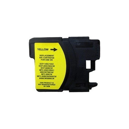Cartouche jaune générique pour Brother MFC-6490CW / DCP-6690CW / ..., Toner Express : achat en ligne de Cartouche