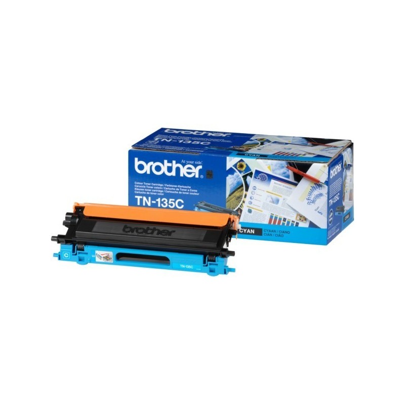 Toner cyan haute capacité Brother pour MFC9440 / DCP9040 / HL4040... (TN-135C), Toner Express : achat en ligne de Toner cyan hau