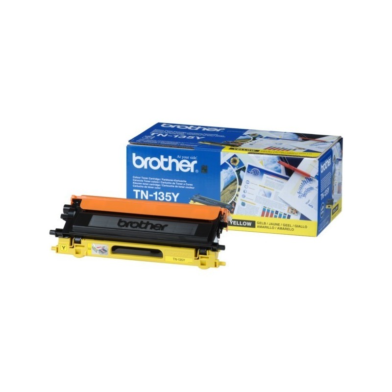 Toner jaune haute capacité Brother pour MFC9440 / DCP9040 / HL4040... (TN-135Y), Toner Express : achat en ligne de Toner jaune h