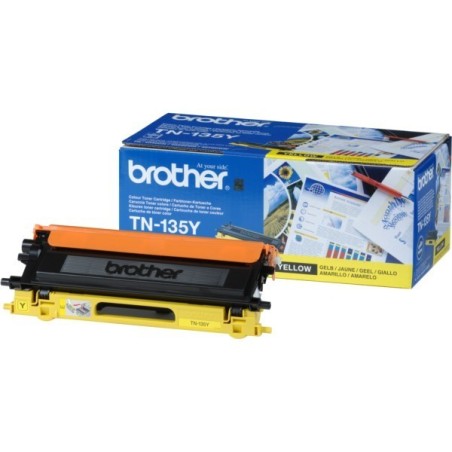 Toner jaune haute capacité Brother pour MFC9440 / DCP9040 / HL4040... (TN-135Y), Toner Express : achat en ligne de Toner jaune h