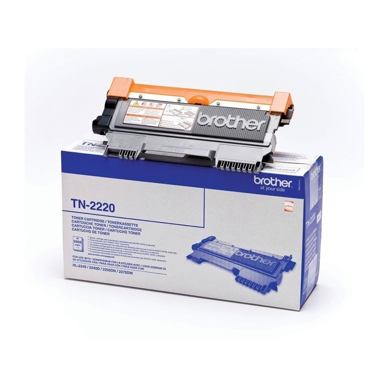 Toner noir haute capacité Brother pour HL2240d / 2250dn / 2270dw (TN2220), Toner Express : achat en ligne de Toner noir haute ca