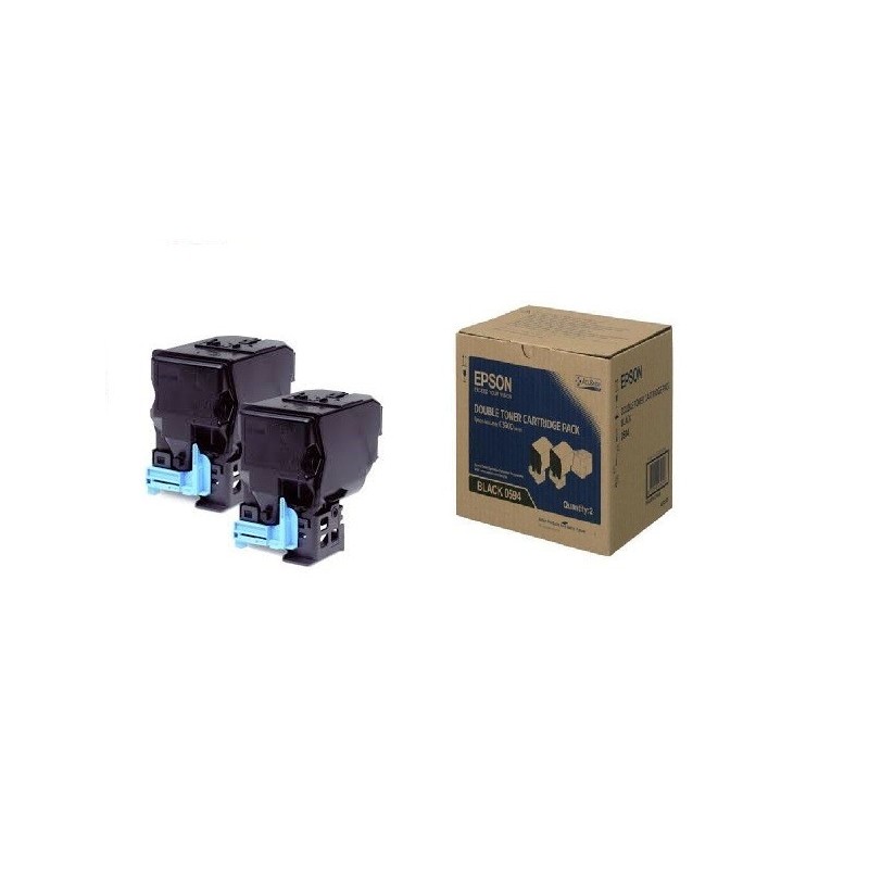 Pack de 2 Toners noirs Epson pour aculaser C3900/CX37DTN/CX37DN..., Toner Express : achat en ligne de Pack de 2 Toners noirs Eps