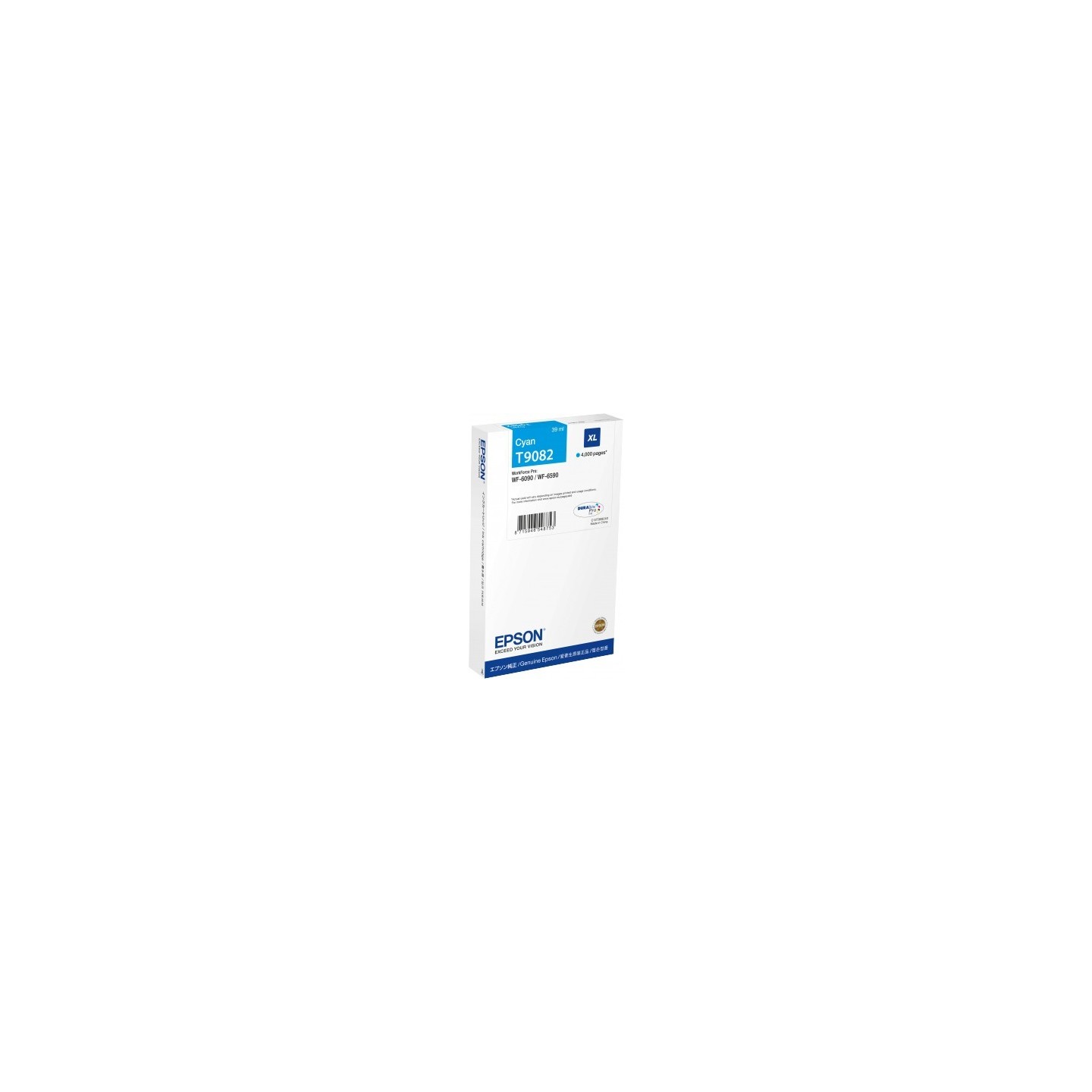Cartouche Cyan XL Epson  Haute Capacité pour WorkForce pro WF 6590 / WF 6090 (T9072)
