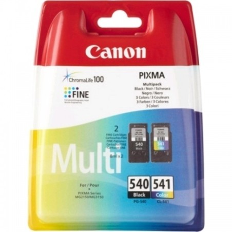 Multipack noire+couleur Canon pour Pixma MG2150 / MG3150...(PG-540/CL-541), Toner Express : achat en ligne de Multipack noire+co