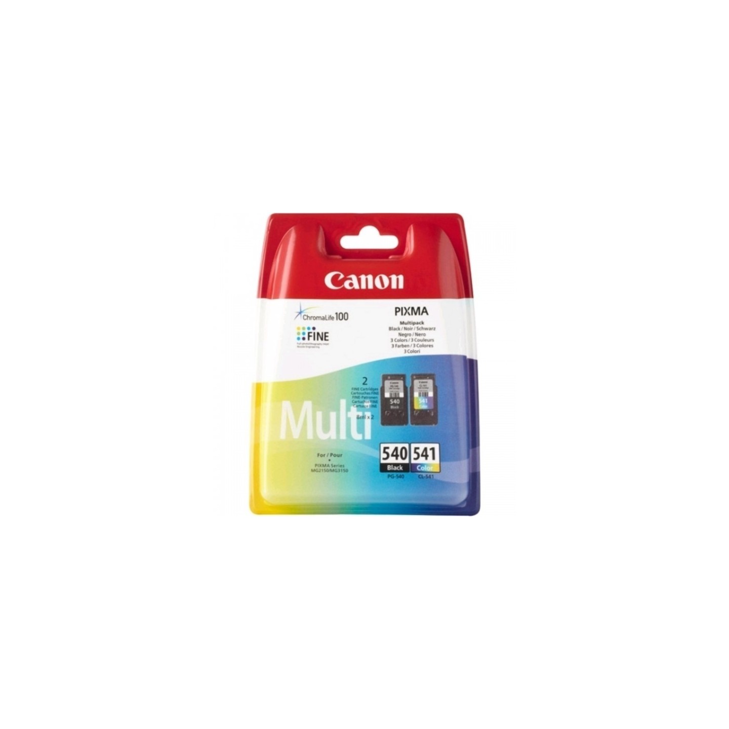 Multipack noire+couleur Canon pour Pixma MG2150 / MG3150...(PG-540/CL-541), Toner Express : achat en ligne de Multipack noire+co