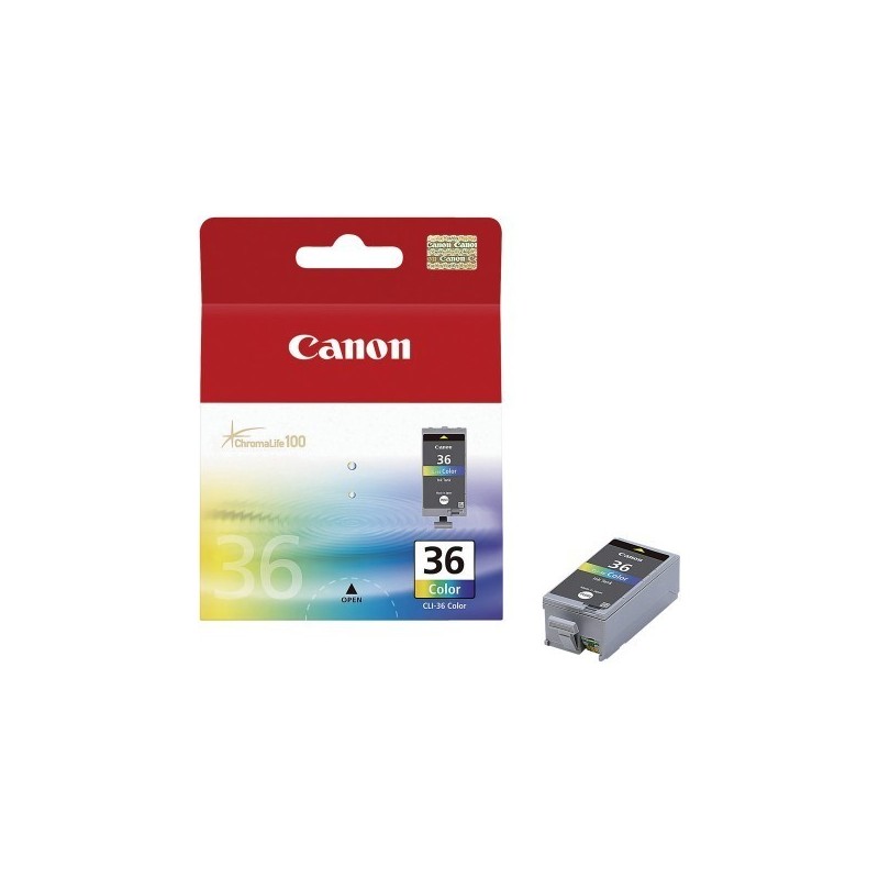 Cartouche d'encre couleurs Canon CLI-36, Toner Express : achat en ligne de Cartouche d'encre couleurs Canon CLI-36 pour impriman