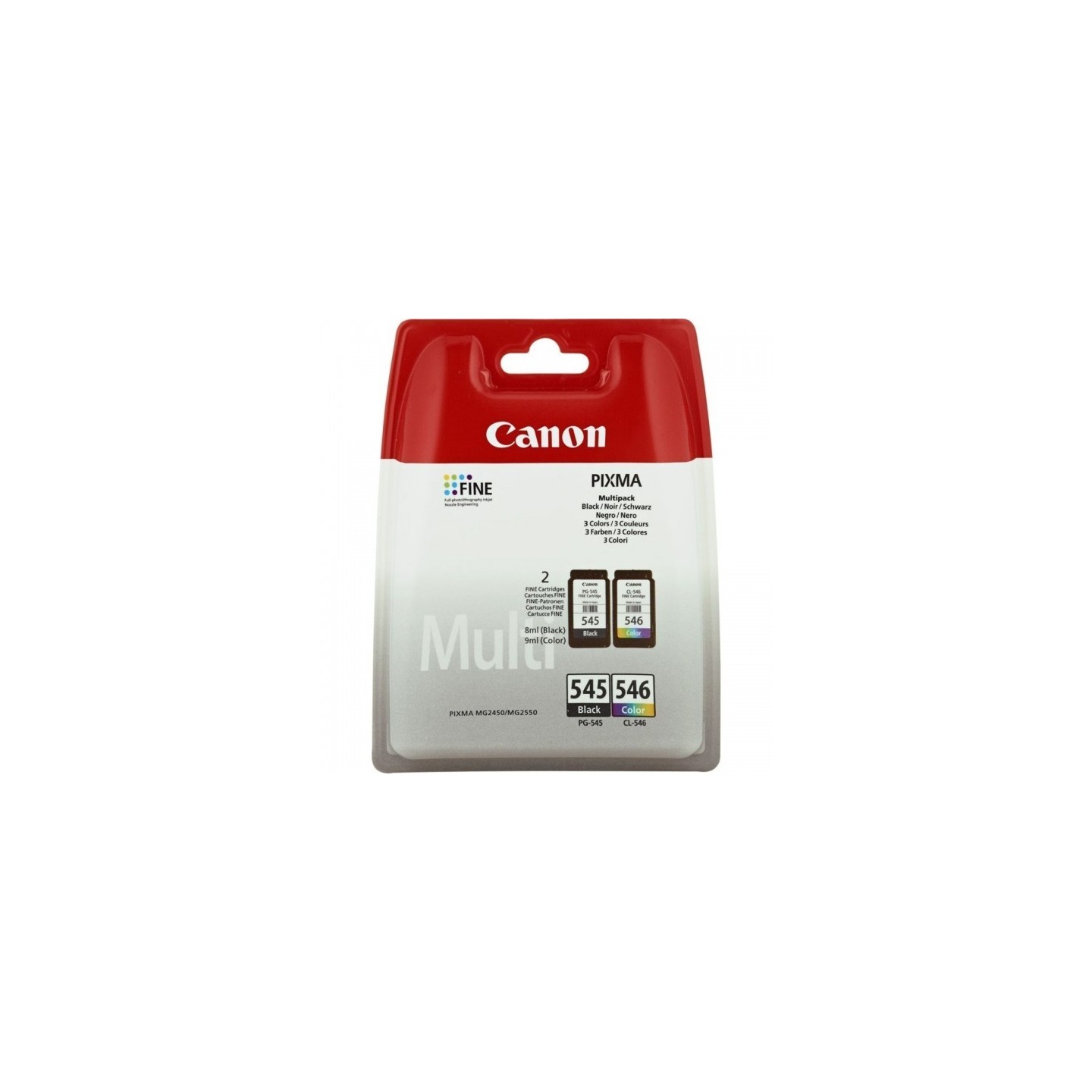 Pack Cartouche jet d'encre noir + couleur pour Canon MG2450 / IP2850... (PG-545/CL-546), Toner Express : achat en ligne de Pack 
