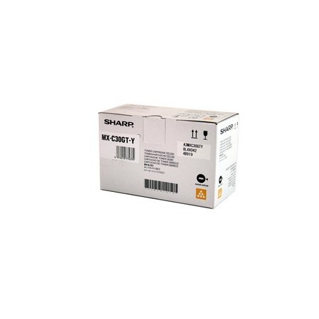 Toner jaune Sharp pour copieur MX-C250F/ C300P (MXC30GTY)