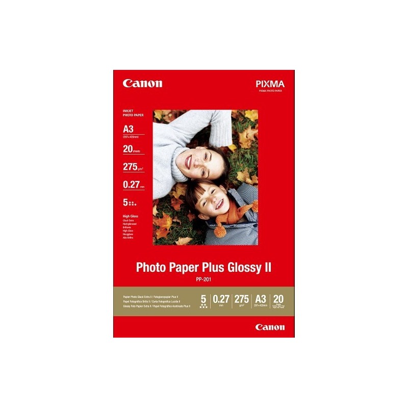 Papier photo brillant extra II A3 Canon PP-201 - 20 feuilles