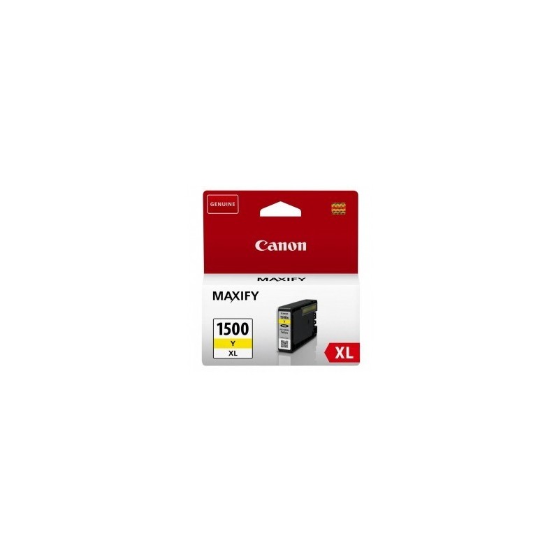 Cartouche jet d'encre Canon PGI-1500XL Y - Jaune, Toner Express : achat en ligne de Cartouche jet d'encre Canon PGI-1500XL Y - J