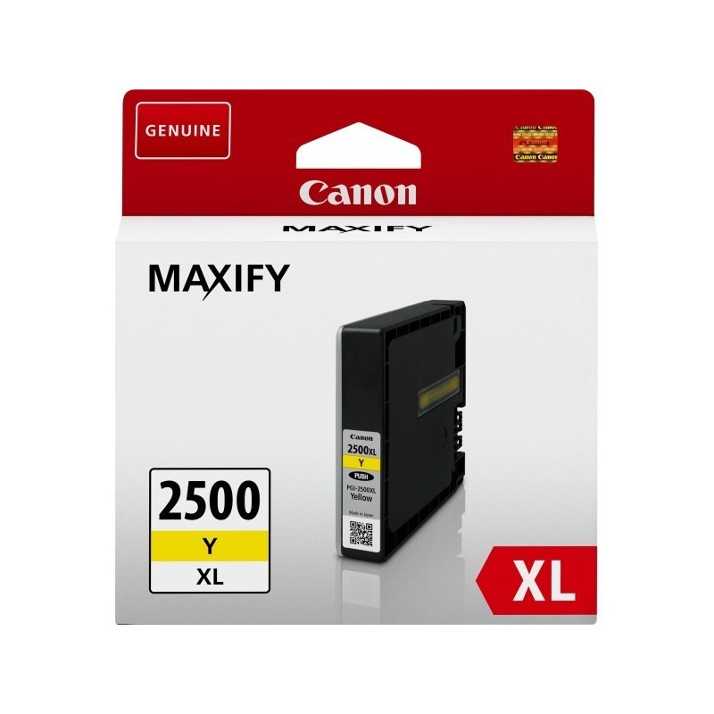 Cartouche jet d'encre Canon PGI-2500XL Y - Jaune, Toner Express : achat en ligne de Cartouche jet d'encre Canon PGI-2500XL Y - J