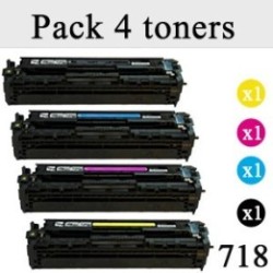 Pack de 4 toners génériques pour Canon MF 8350 ... (type EP-718), Toner Express : achat en ligne de Pack de 4 toners génériques 