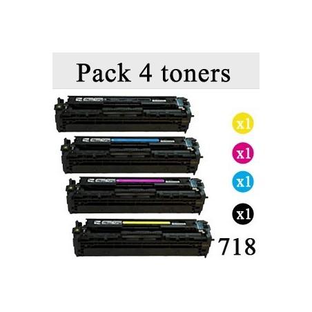 Pack de 4 toners génériques pour Canon MF 8350 ... (type EP-718), Toner Express : achat en ligne de Pack de 4 toners génériques 
