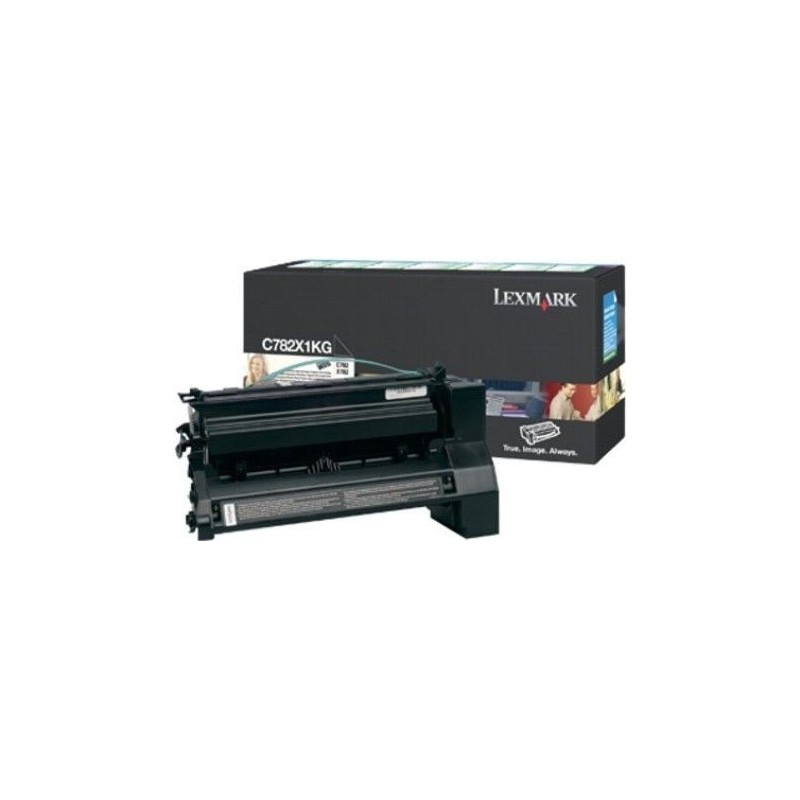 Toner noir très longue durée Lexmark pour C782 ...., Toner Express : achat en ligne de Toner noir très longue durée Lexmark pour