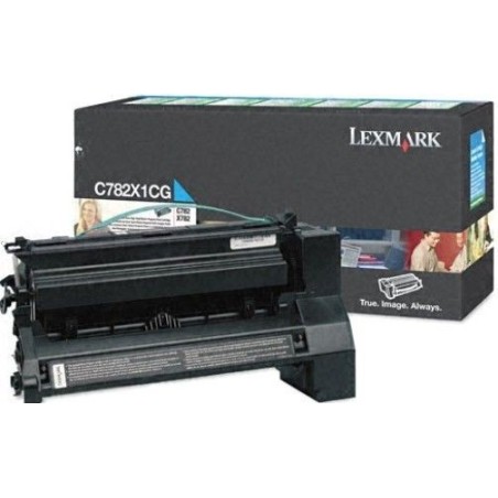 Toner cyan très longue durée Lexmark pour C782 ...., Toner Express : achat en ligne de Toner cyan très longue durée Lexmark pour