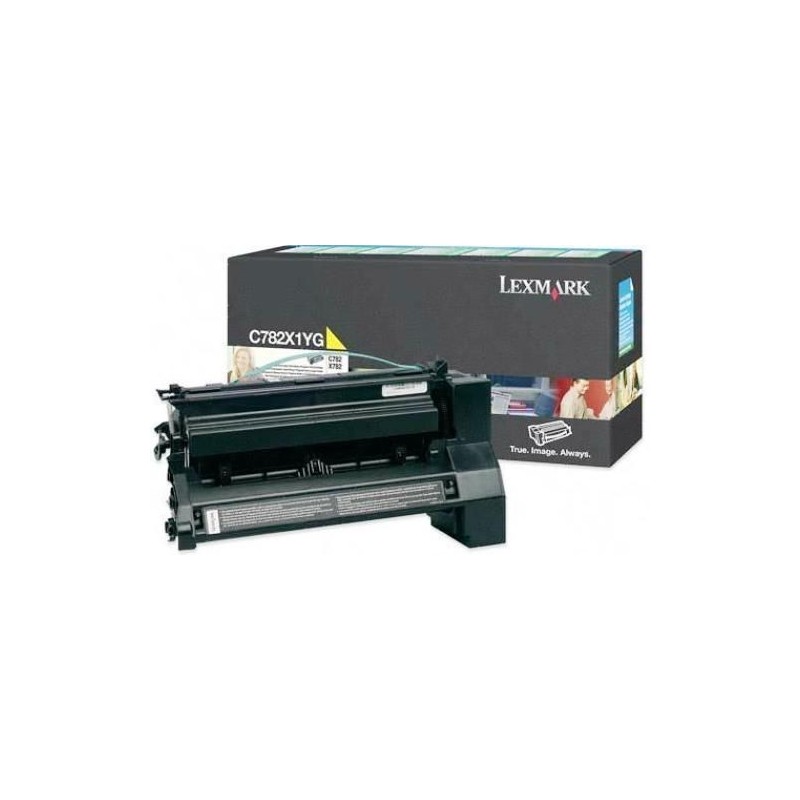 Toner jaune très longue durée Lexmark pour C782 ...., Toner Express : achat en ligne de Toner jaune très longue durée Lexmark po