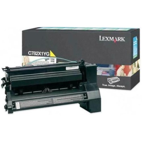 Toner jaune très longue durée Lexmark pour C782 ...., Toner Express : achat en ligne de Toner jaune très longue durée Lexmark po