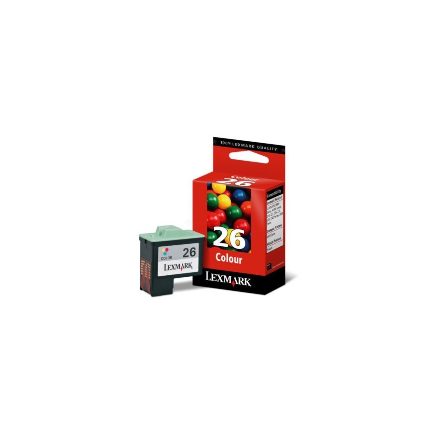Cartouche couleur LEXMARK N°26 (10N0026) Haute Capa, Toner Express : achat en ligne de Cartouche couleur LEXMARK N°26 (10N0026) 
