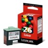 Cartouche couleur LEXMARK N°26 (10N0026) Haute Capa, Toner Express : achat en ligne de Cartouche couleur LEXMARK N°26 (10N0026) 