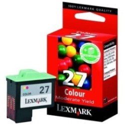 Cartouche couleur LEXMARK N°27 (10N0227) BasseCapa, Toner Express : achat en ligne de Cartouche couleur LEXMARK N°27 (10N0227) B