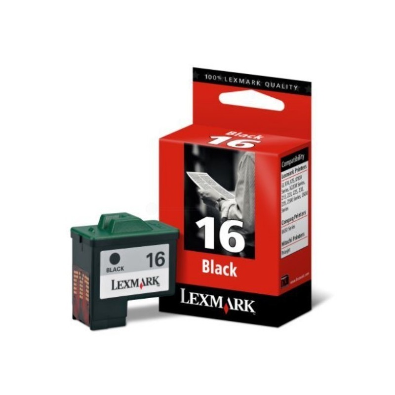 Cartouche noire LEXMARK N°16 (10N0016) Haute Capa, Toner Express : achat en ligne de Cartouche noire LEXMARK N°16 (10N0016) Haut