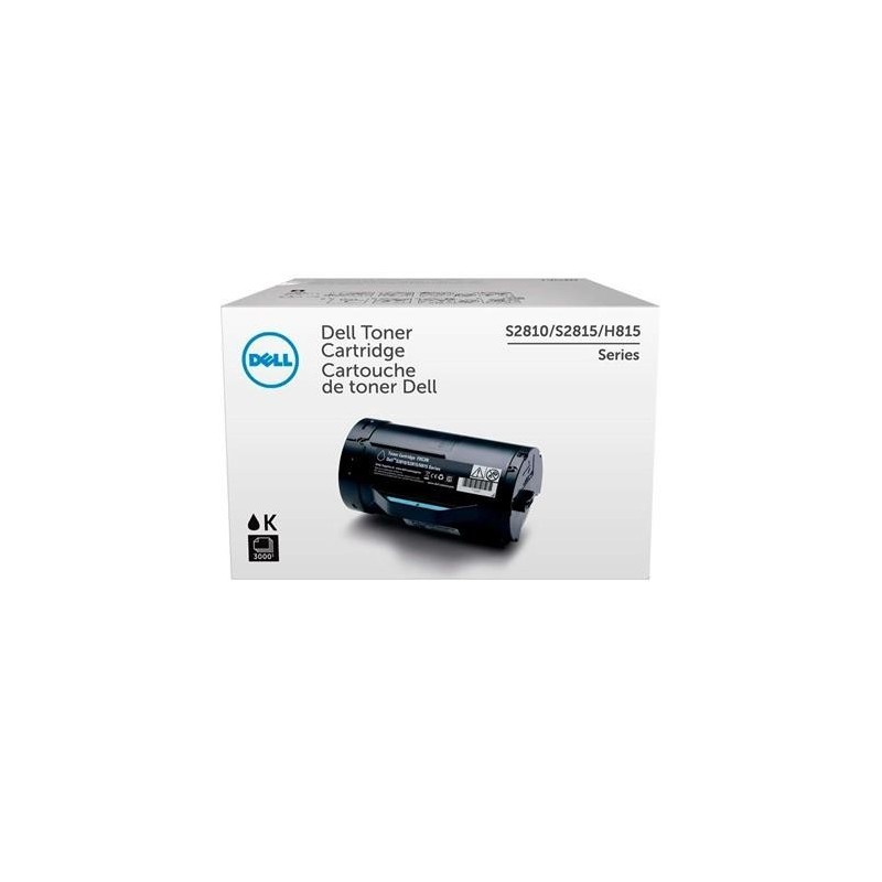 Toner noir DELL Extra Haute capacité pour S 2810, H 815dw, ...