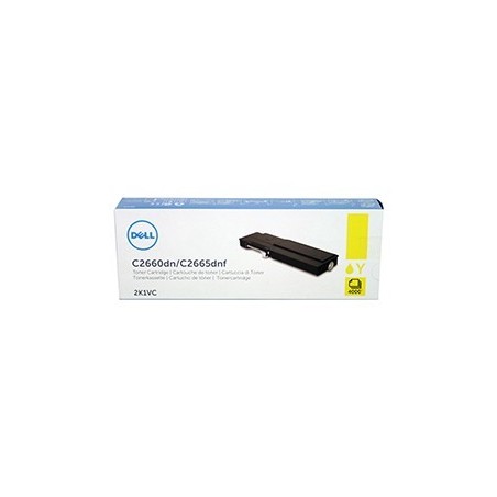 Toner jaune DELL haute capacité pour C2660dn / C2665dnf  (488NH) (2K1VC), Toner Express : achat en ligne de Toner jaune DELL hau