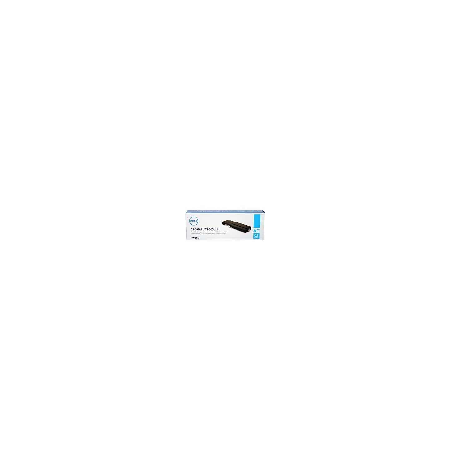 Toner cyan DELL haute capacité pour C2660dn / C2665dnf  (488NH) (2K1VC), Toner Express : achat en ligne de Toner cyan DELL haute