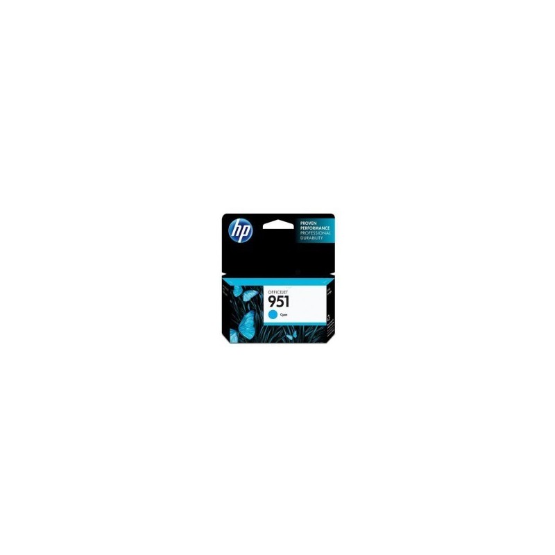 Cartouche cyan HP pour officejet pro 8100 / 8600 (N°951), Toner Express : achat en ligne de Cartouche cyan HP pour officejet p