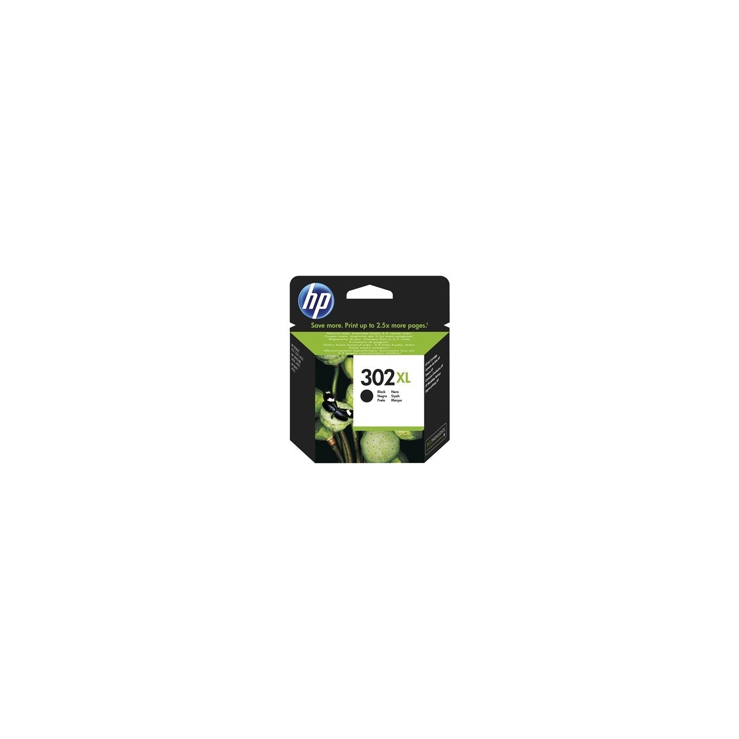 Cartouche d'encre Noire Haute capacité pour HP officejet 3830 (N°302XL)