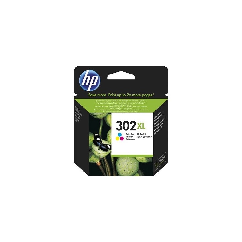 Cartouche d'encre tri-color pour HP officejet 3830 (N°302XL), Toner Express : achat en ligne de Cartouche d'encre tri-color pour