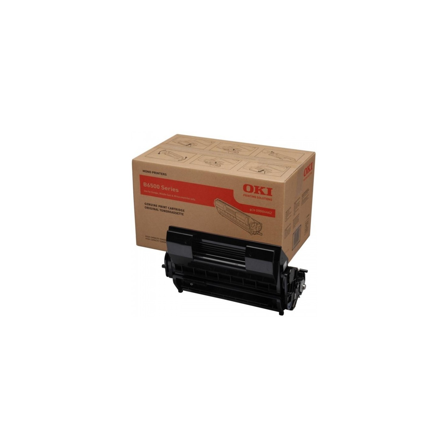 09004462 - Toner noir Oki pour imprimante B6500..., Toner Express : achat en ligne de Toner noir Oki 