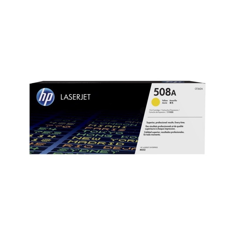 Toner Jaune HP pour Color LaserJet Enterprise M552 / M553.... (508A)