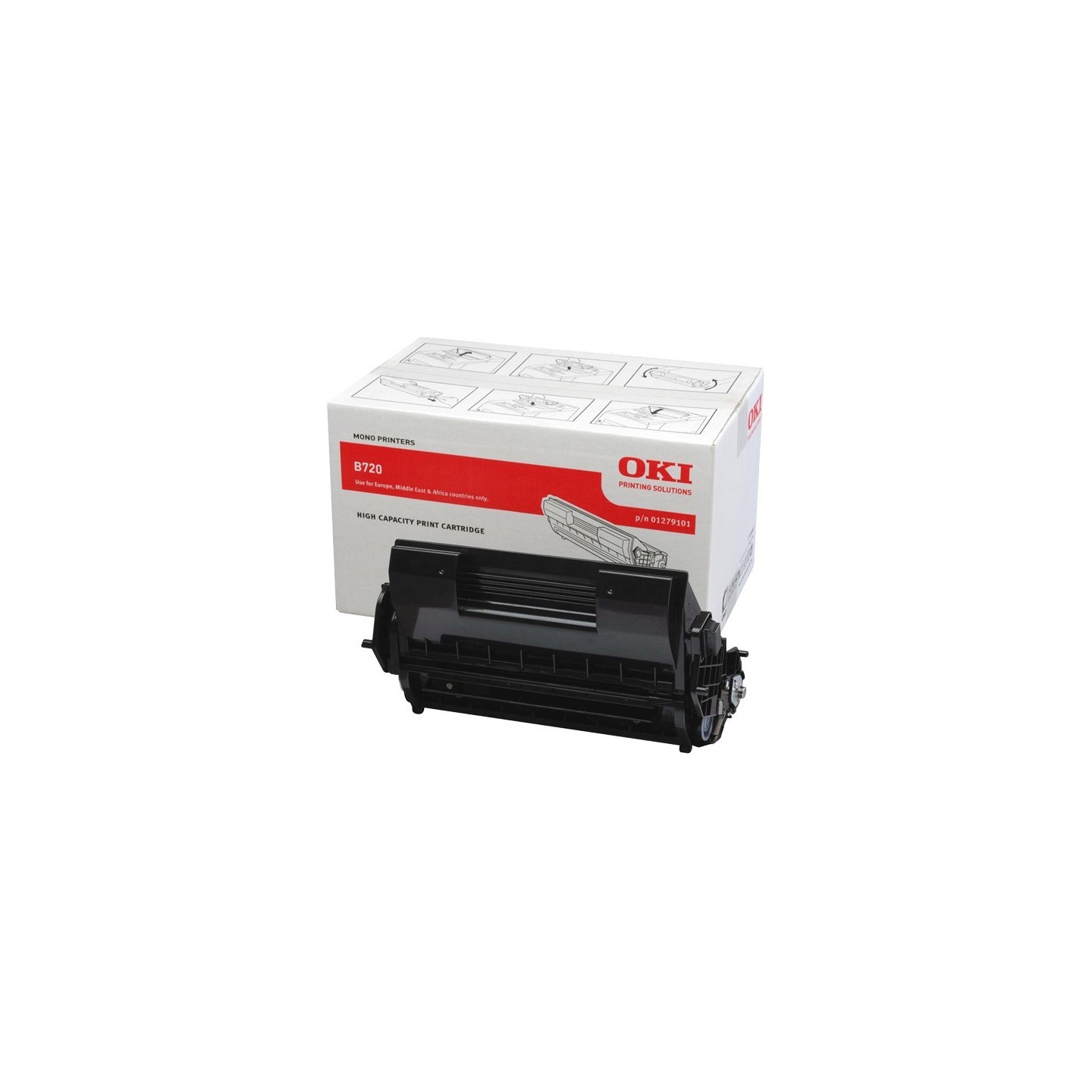 Toner noir Oki pour B720.., Toner Express : achat en ligne de Toner noir Oki pour B720.. pour imprimante