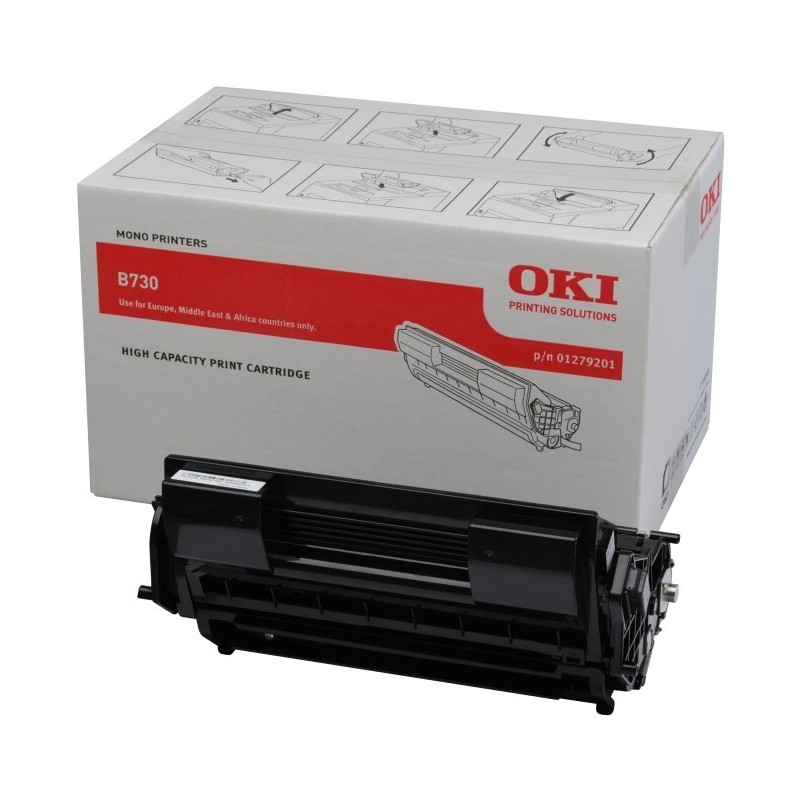 Toner noir Oki pour B730