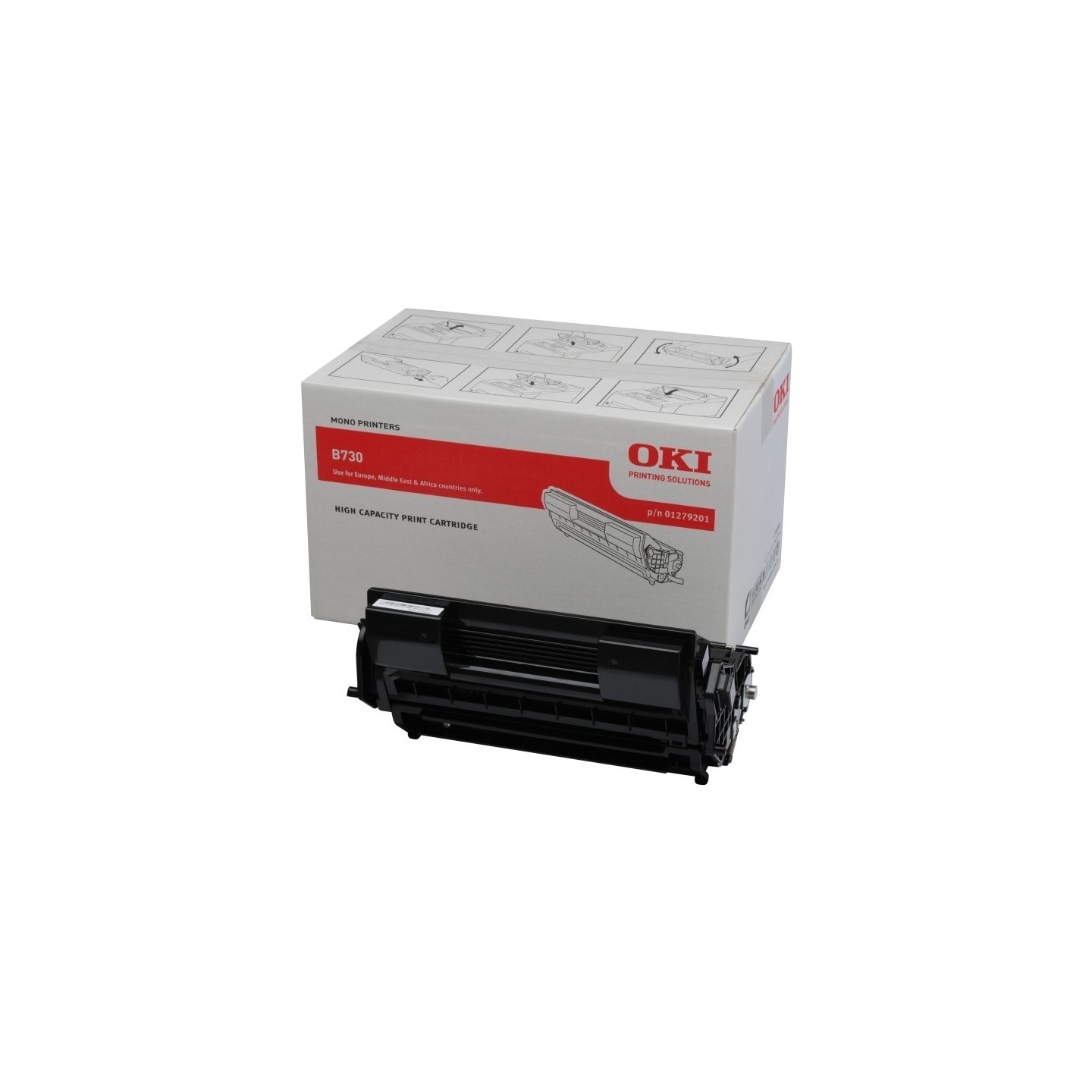 Toner noir Oki pour B730