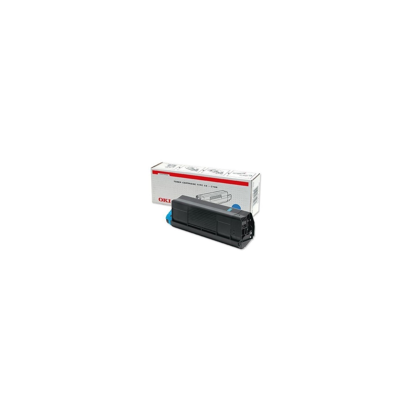 Toner Cyan Oki C3100 TYPE C6L, Toner Express : achat en ligne de Toner Cyan Oki C3100 TYPE C6L pour imprimante