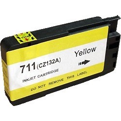 Cartouche d'encre générique jaune pour HP Designjet T520 ePrinter / T120 (N°711)
