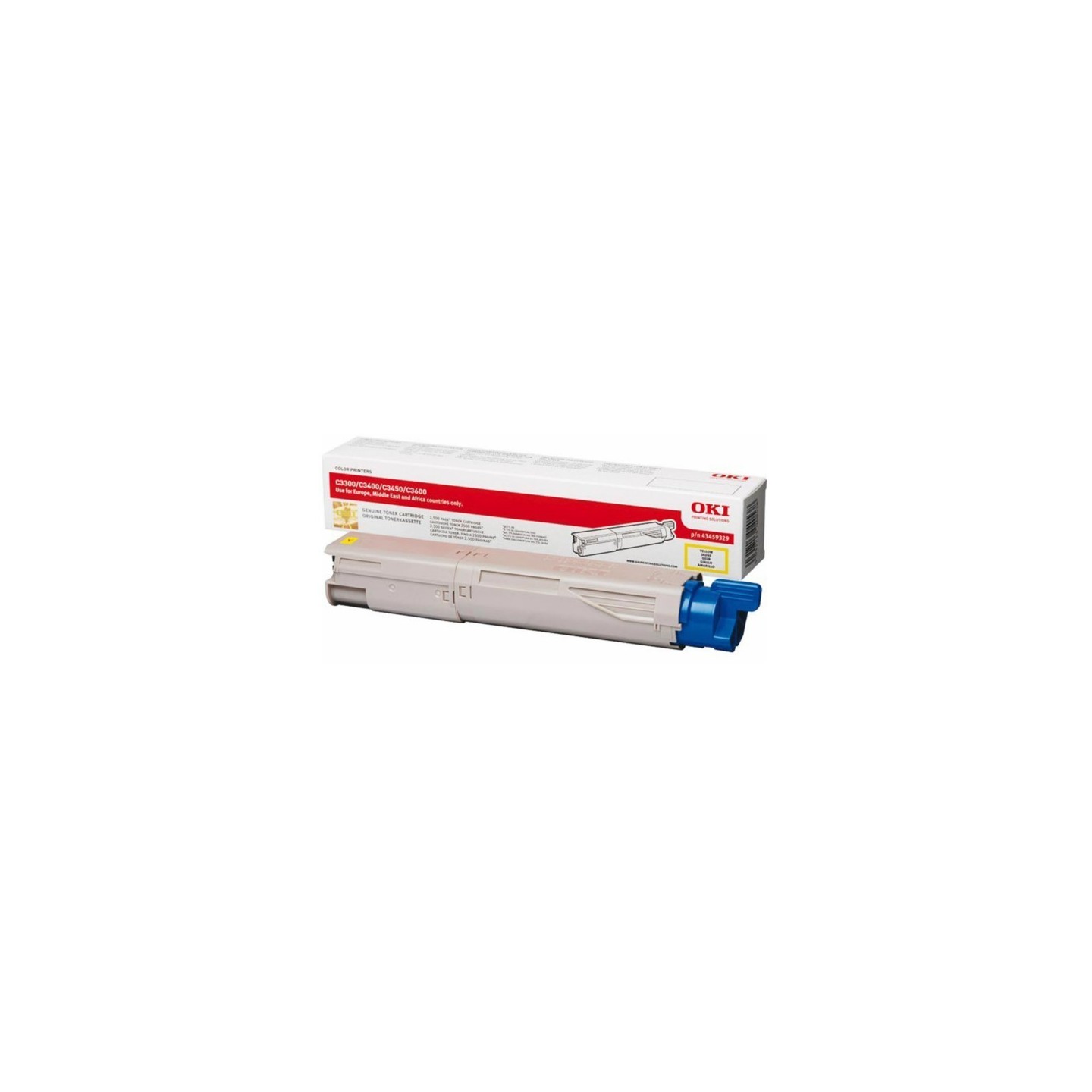 Toner jaune Oki pour C33/C34/C35/C36, Toner Express : achat en ligne de Toner jaune Oki pour C33/C34/C35/C36 pour imprimante