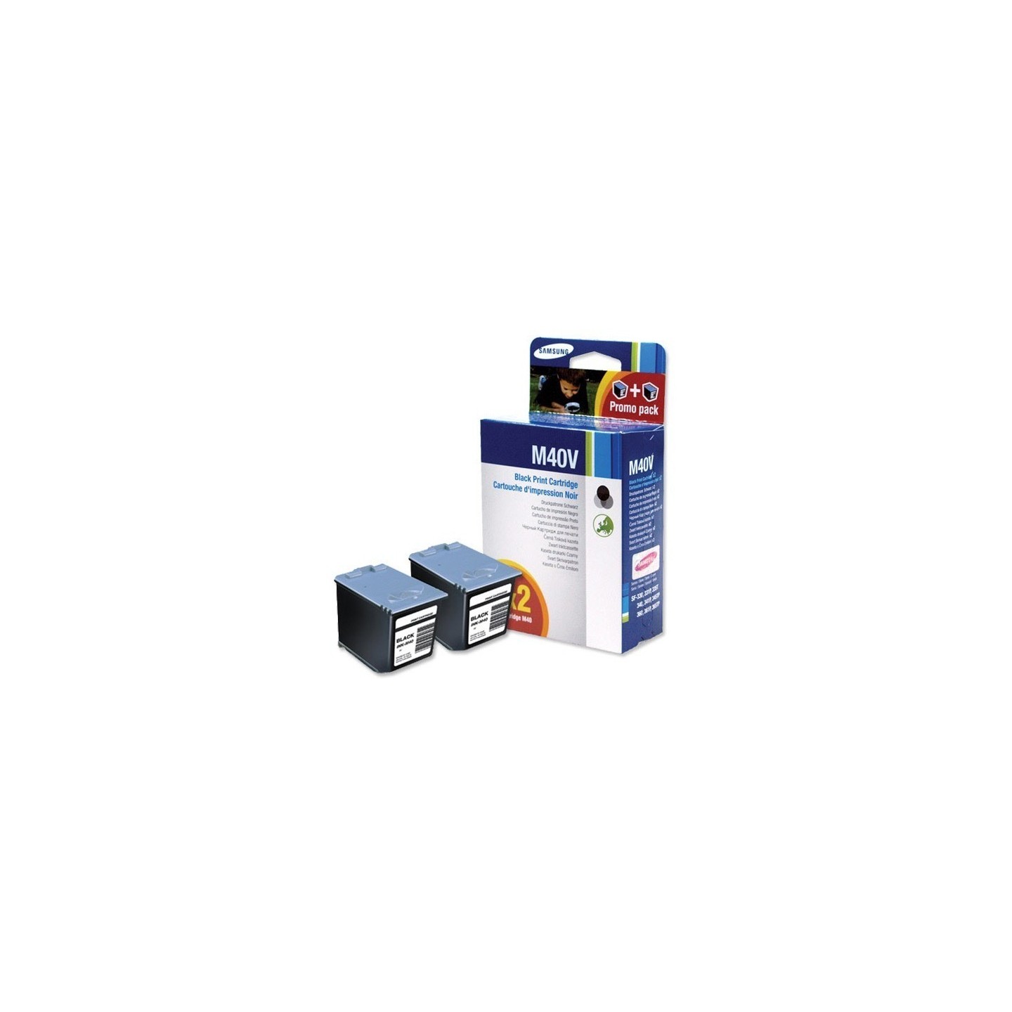 Double pack Cartouche Encre Noire Samsung (INKM40), Toner Express : achat en ligne de Double pack Cartouche Encre Noire Samsung 