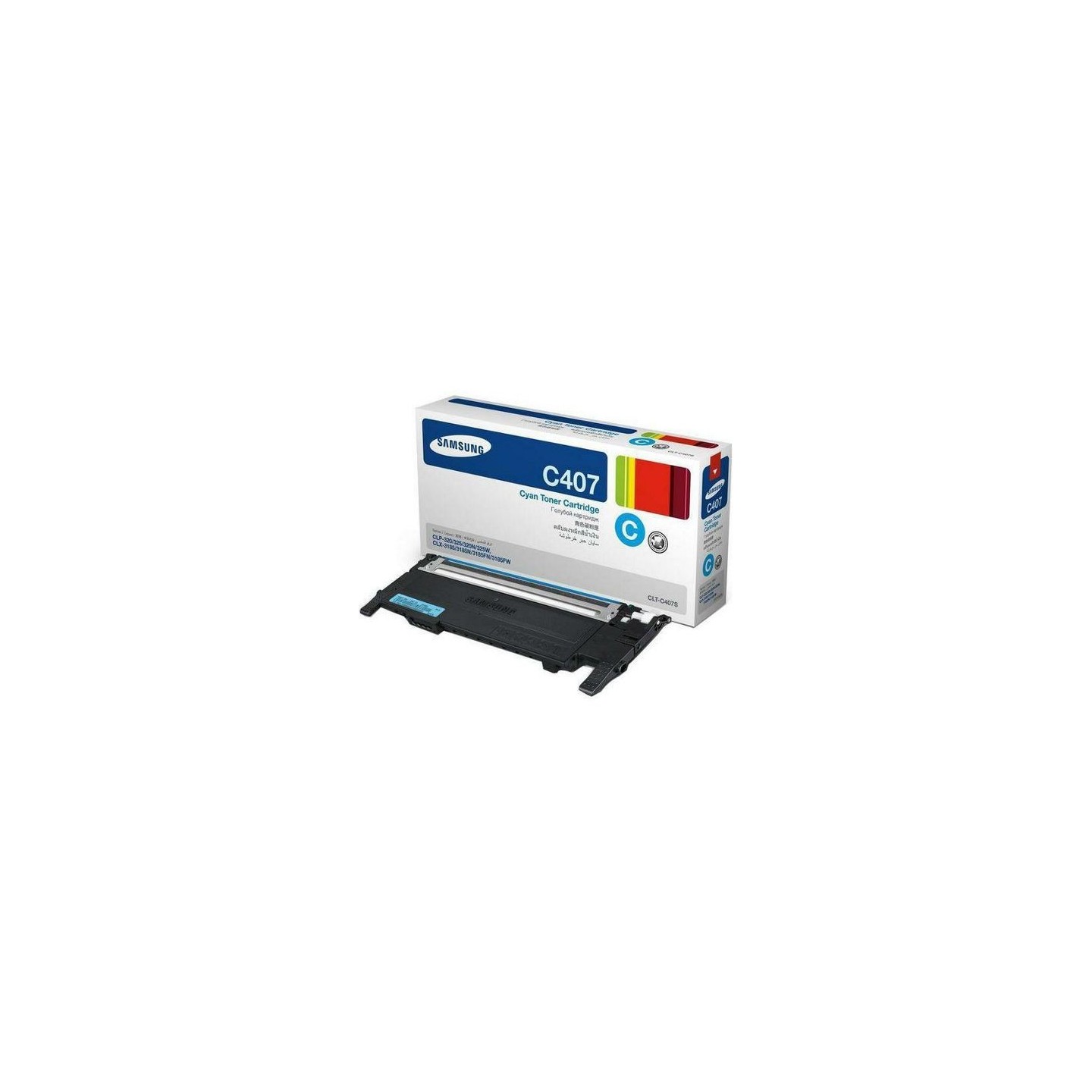 Toner cyan Samsung pour CLP320 / 325 / CLX3185, Toner Express : achat en ligne de Toner cyan Samsung pour CLP320 / 325 / CLX3185